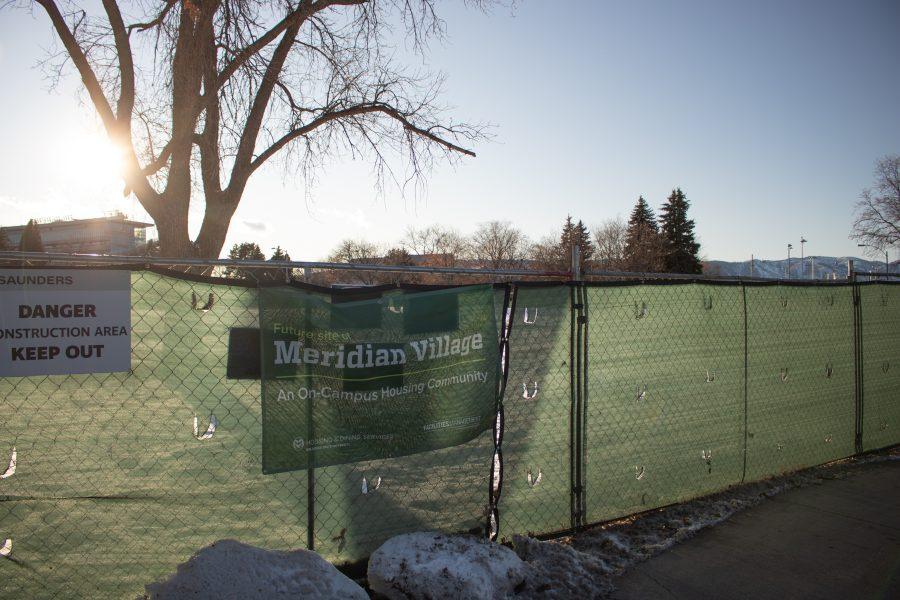 Meridian Village is a new on campus housing community that is due to be completed in 2025, Dec 16. (Devin Cornelius | Collegian)