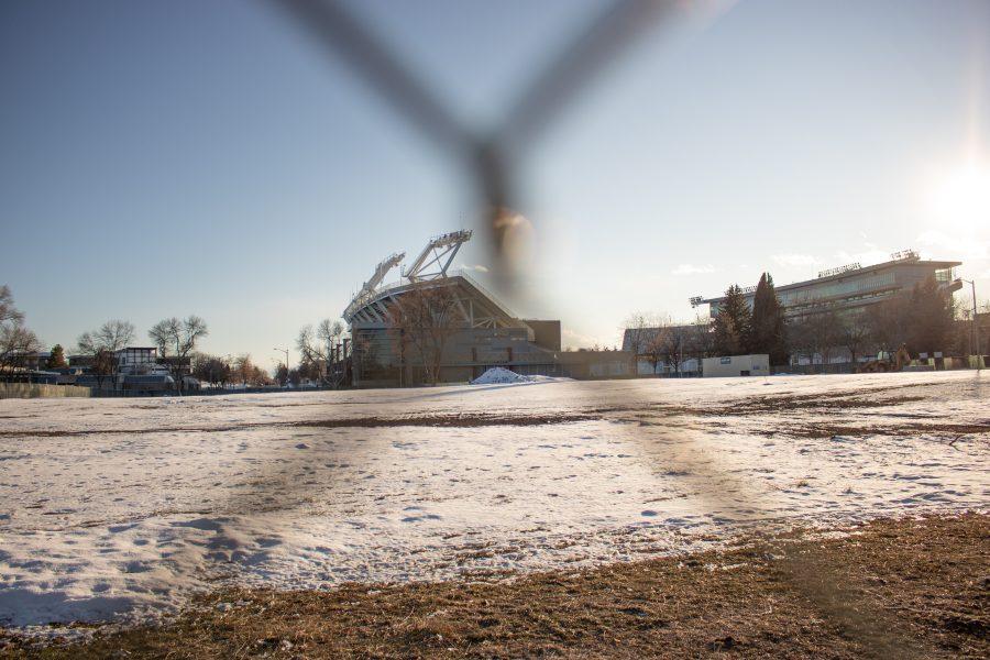  Colorado State prepares to build Meridian Village where Aylesworth Hall once stood, the on campus housing community is scheduled to be completed in 2025. (Devin Cornelius | Collegian)