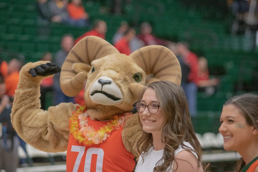 Cam the Ram and _______. (Devin Cornelius | Collegian)