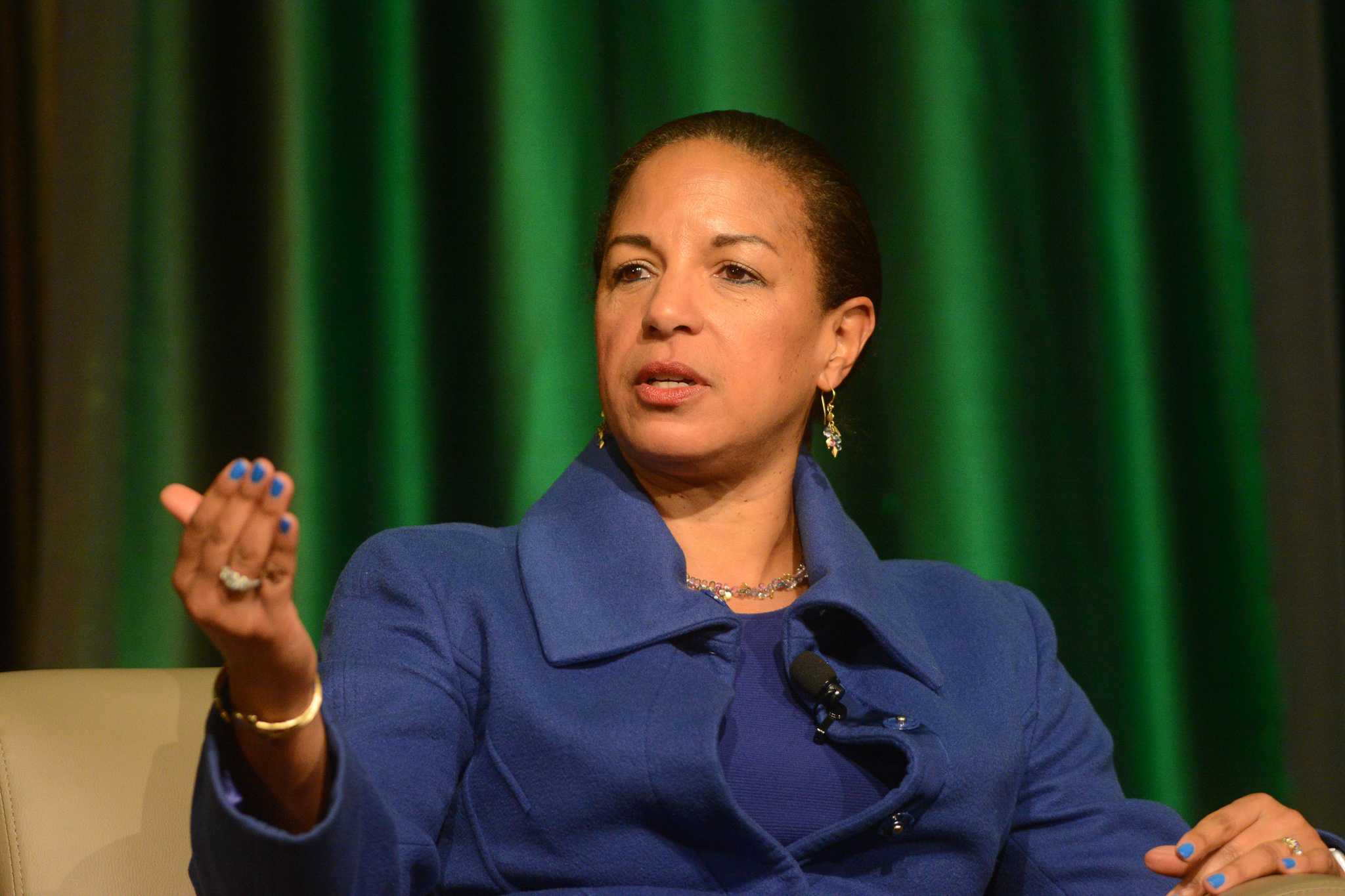Susan Rice lectures on family history, lessons from ...