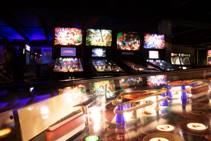 A bumper inside of a pinball machine at Pinball Jones. Pinball Jones offer a bar, quarter pinball machines, and a retro arcade. (Devin Cornelius | Collegian)
