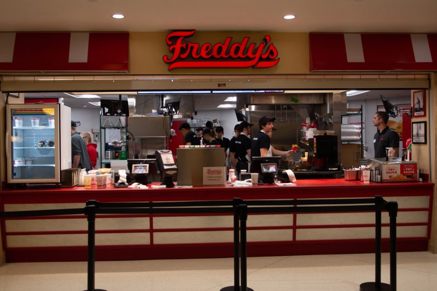 Lory Student Center Freddys employees go through training, the night before the opening Feb. 27, 2020. (Anna von Pechmann | The Collegian) 
