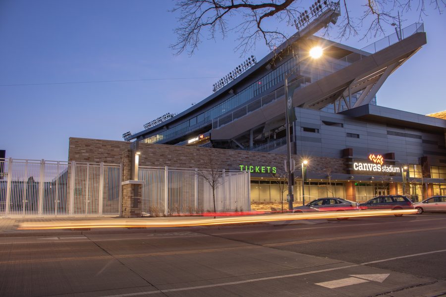 Canvas Stadium in Fort Collins, home of the Rams Football team. Colorado State spend less than the national average on per student on education spending. (Devin Cornelius | Collegian)
