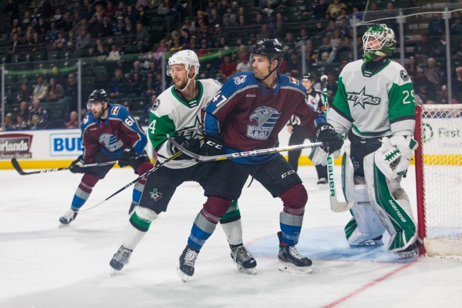 Eagles claw their way back in 2nd period but fall 5-4 to Stars