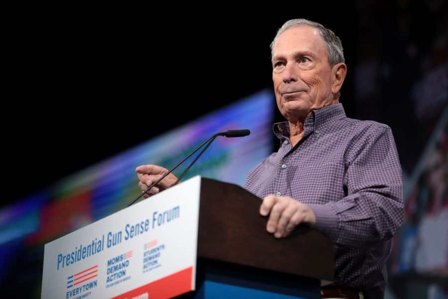 Former Mayor Michael Bloomberg speaking with attendees at the Presidential Gun Sense Forum hosted by Everytown for Gun Safety and Moms Demand Action at the Iowa Events Center in Des Moines, Iowa. (Photo via Gage Skidmore, Flickr)