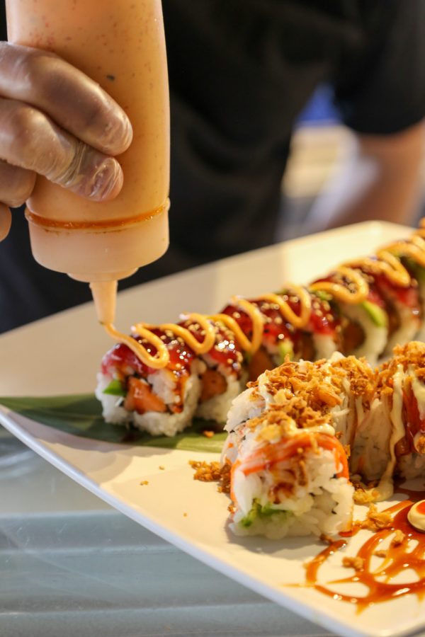 Sushi rolls at JAWS Sushi on Elizebeth street. (Brooke Buchan | The Collegian) 