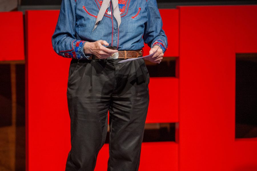 Dr. Temple Grandin speaks at the 2020 TEDx CSU event on the topic of, Educating Students with Different Kinds of Minds, in the Lory Student Center Theatre Saturday morning. With the event organized around ideas of momentum, Grandin said, When youre weird, youve got to show what you can do...We need all different kinds of minds. Visual thinkers can see problems... There is too much emphasis on the deficit and not enough emphasis on building up their careers, Grandin said. (Brooke Buchan | The Collegian)