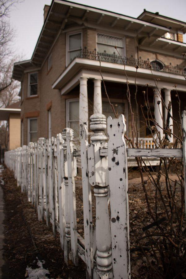 The Cat Fence at the corner of East Mulberry and College Avenue. (Devin Cornelius | Collegian)