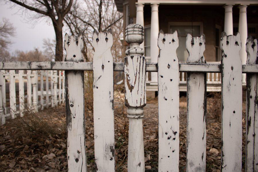 The Cat Fence at the corner of East Mulberry Street and College Avenue. (Devin Cornelius | The Collegian)