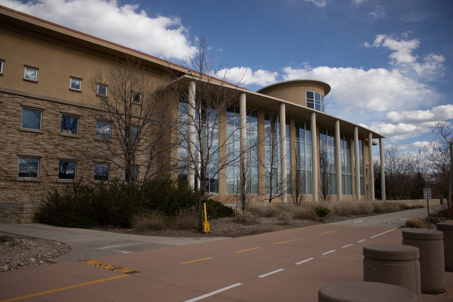 The front side of Morgan Library. The library is encouraging students to document their experiences during the COVID-19 outbreak for the University Archives. (Devin Cornelius | Collegian)