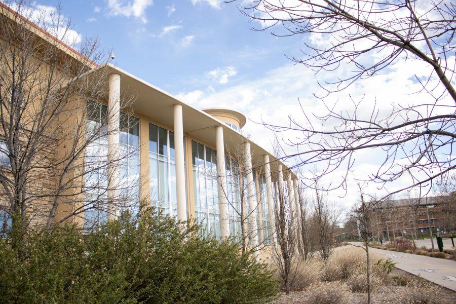 The front side of Morgan Library. The library is encouraging students to document their experiences during the COVID-19 outbreak for the University Archives. (Devin Cornelius | Collegian)