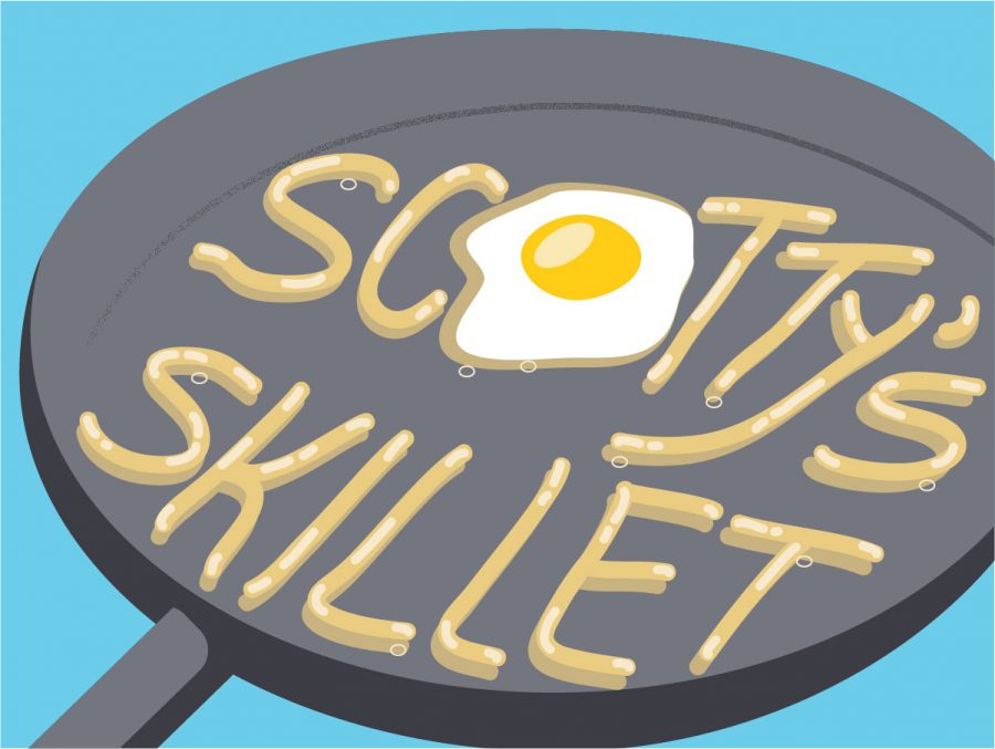 Scottys Skillet graphic. (Graphic Illustration by Rachel Macias)