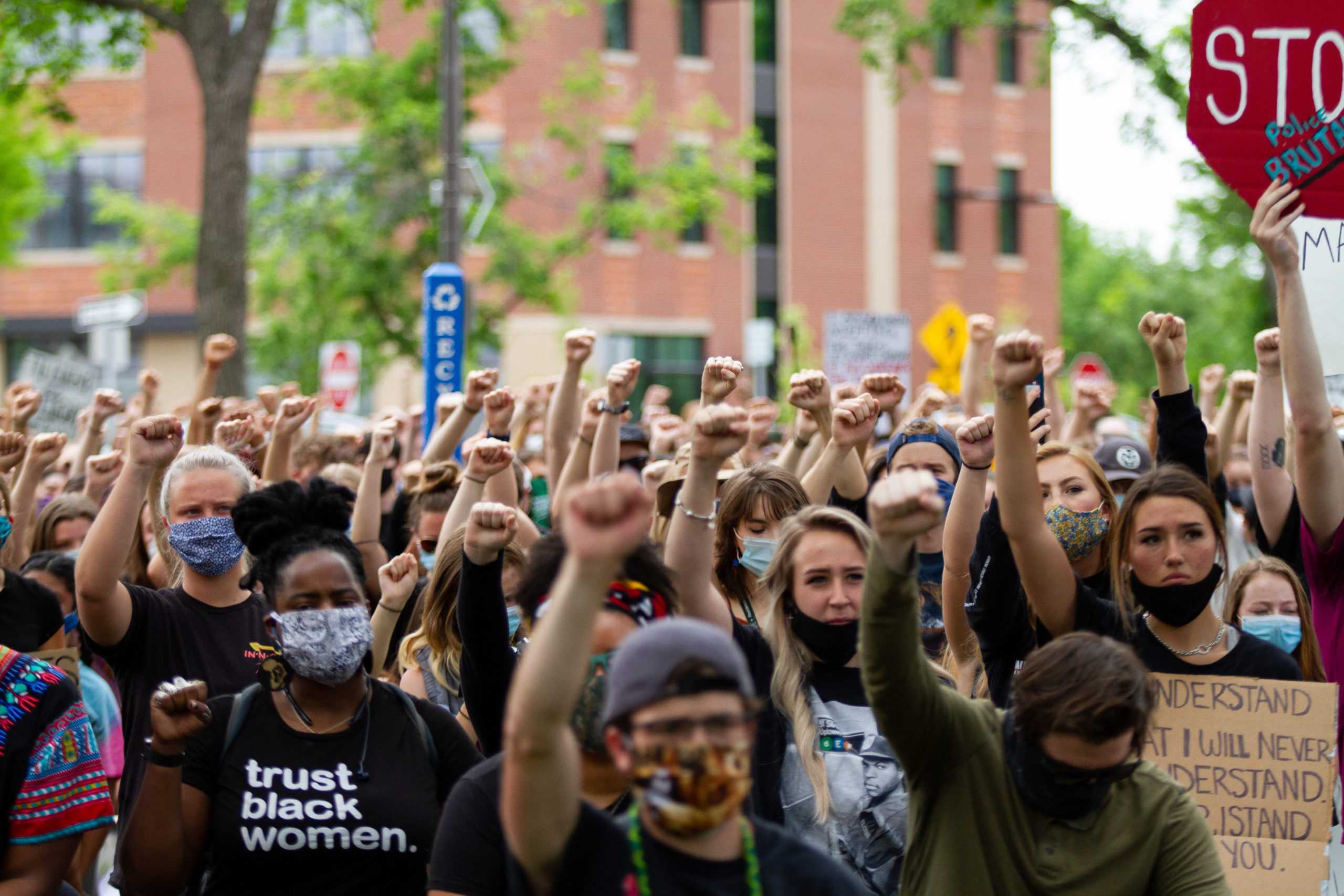 Protesters gather for racial justice, end to police brutality - The ...