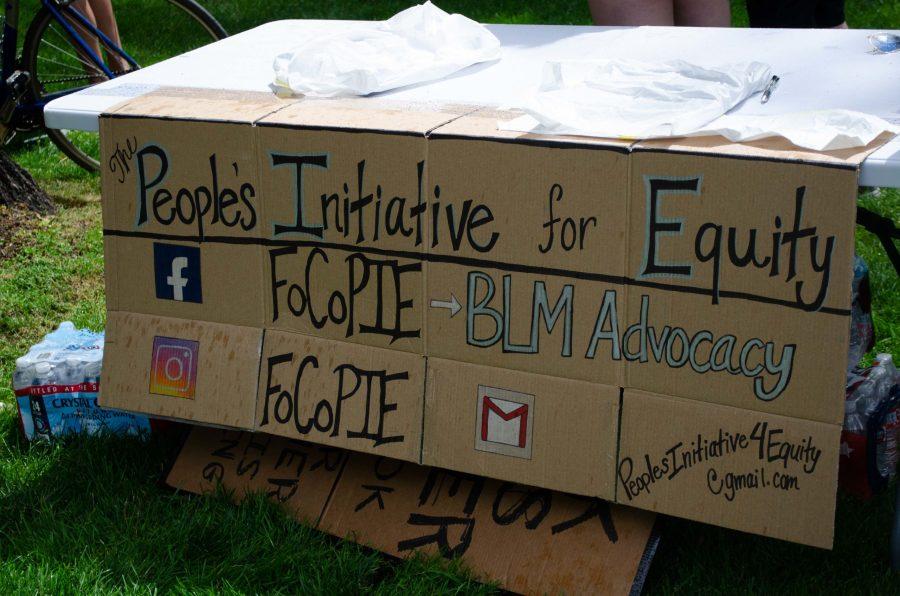 Event organizers, The Peoples Initiative for Equity served snacks and water. (Reed Slater | The Collegian)