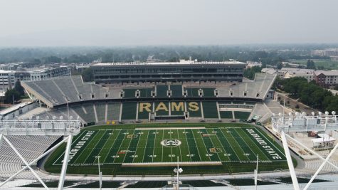 Smoke around Canvas Stadium Aug. 23. 