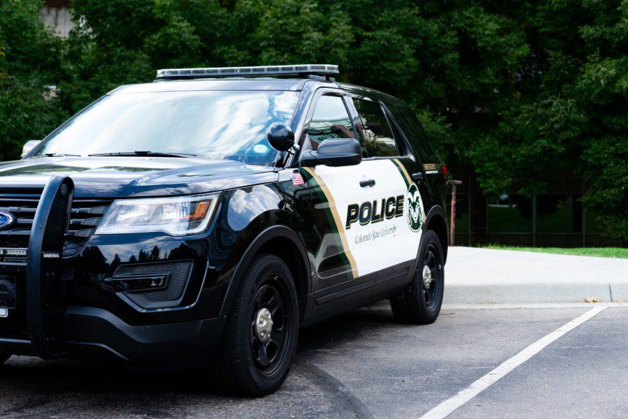 Colorado State University Police Department squad car. 