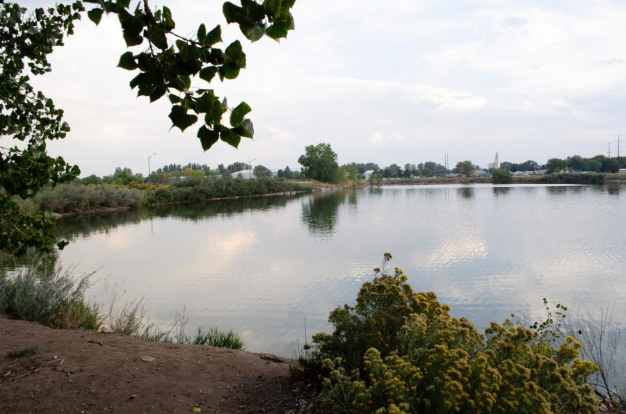 One of many fishing spots along the banks of Kingfisher Point. (Reed Slater | The Collegian)