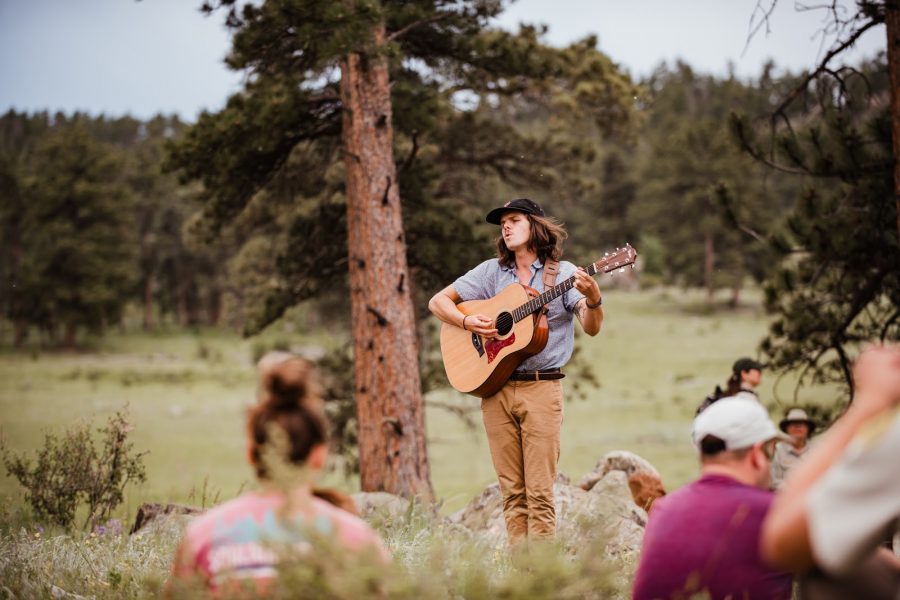 Fort Collins singer-songwriter, Corey Wright, performs at the Sagebrush Sessions in July 2019. (Photo courtesy of PhoCo via Sustain Music and Nature)