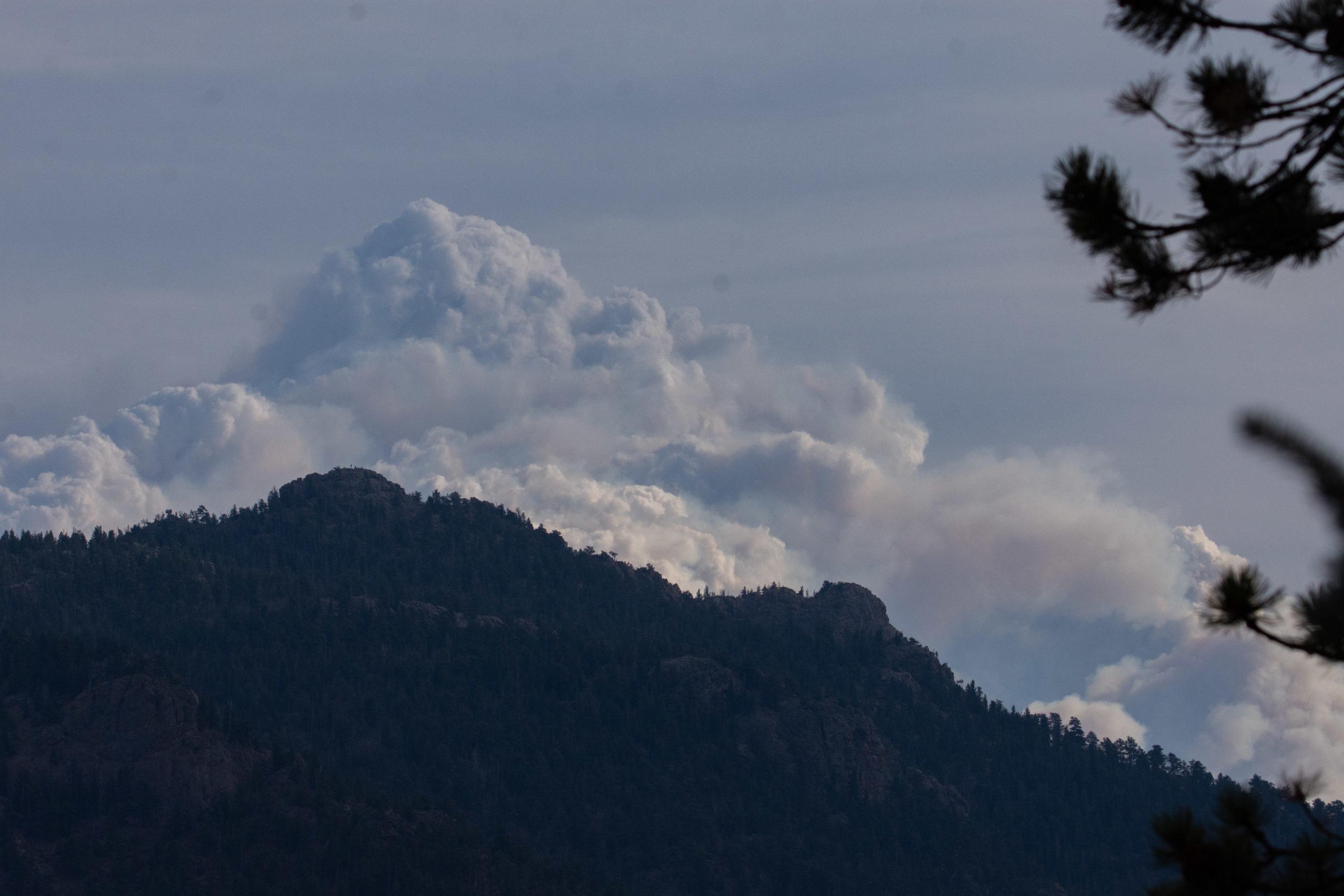 Smoke from the Calwood fire