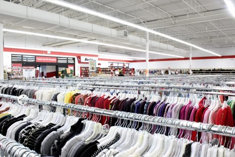 Various products are housed inside Arc Thrift Stores, including clothes, electronics, house goods, sports equipment and more Feb. 25. (Cat Blouch | The Collegian)