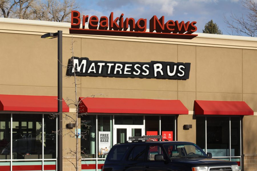 Cover for the breaking news on the Fort Collins mattress store cocaine laundering scheme. (Smellie Shan | The Unprecedented Times)