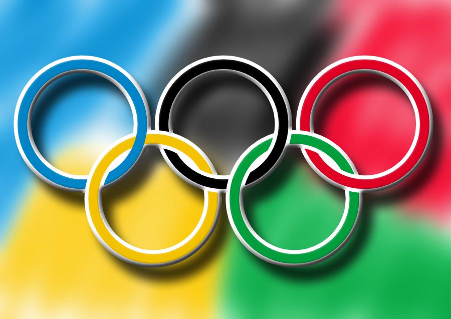 A photo of the Olympic Rings. (Photo via Public Domain Pictures). 