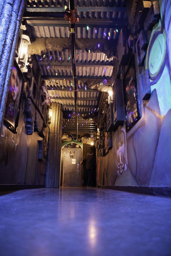 A person enters one of the theaters at the Lyric in Fort Collins Colorado. The theaters were playing short films as part of the Horsetooth Int'l Film Festival or HIFF for short. The HIFF took place from September 8th to the 12th 2021.  