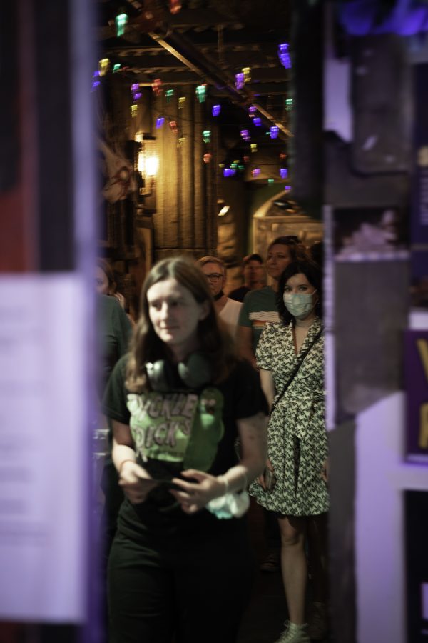 People leave the theater at the conclusion of a short film. The film was part of the Horsetooth Int'l Film Festival which took place at the Lyric in Fort Collins Colorado. The Festival took place from September 8th to the 12th 2021. 