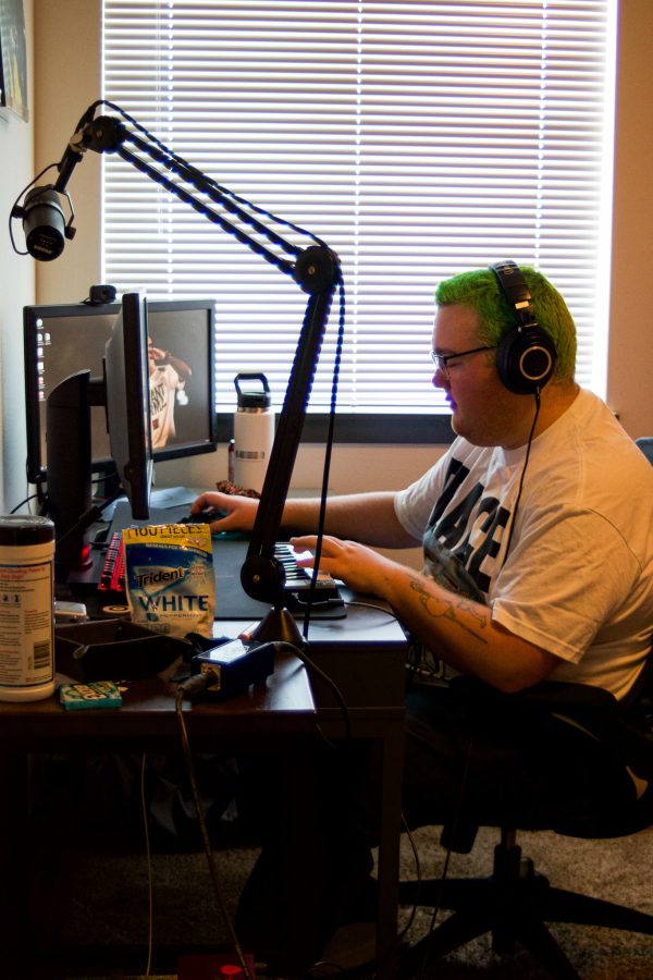 Forrest Nelson 21, is one of the top eight finalists for the Sonic Spotlight competition, making music in his apartment in Fort Collins