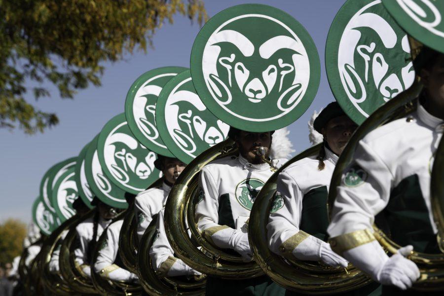 Colorado+State+University+Marching+Band+Tuba+players+march+toward+Canvas+Stadium+for+the+homecoming+football+game+against+the+San+Jose+State+University+Spartans.+CSU+won+the+game+32-14+Oct.+9.+%28Garrett+Mogel+%7C+The+Collegian%29