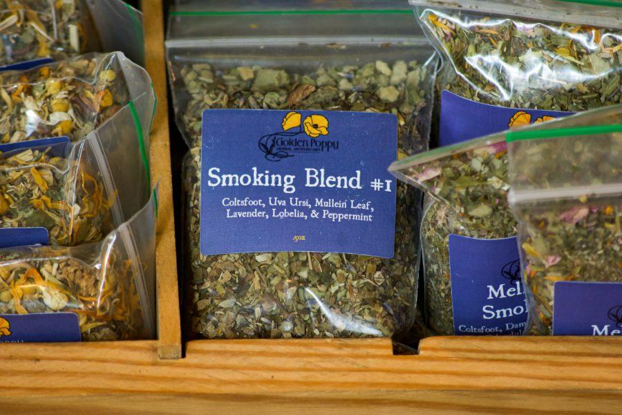 Herbal smoking blend at Golden Poppy Herbal Apothecary