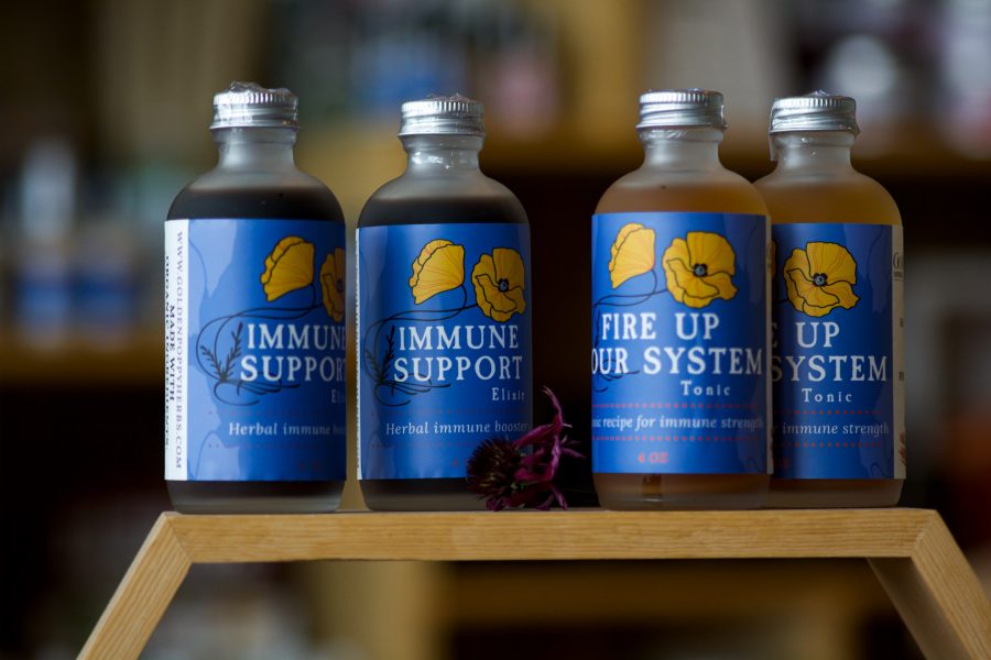 Golden Poppy Herbal Apothecary carries many tonics and elixirs to help immune support as well as so much more