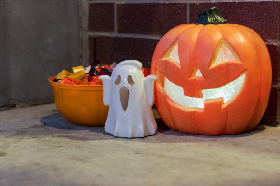 Halloween candy and decorations Oct. 23. (Photo illustration by Michael Marquardt | The Collegian)