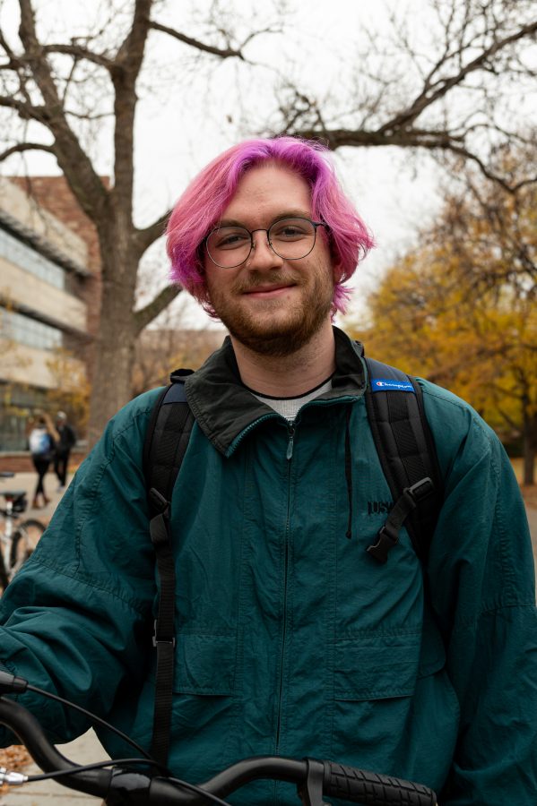 Jason stated on the Colorado State University Plaza, "I feel totally fine about it." Nov. 2 (Milo Gladstein | The Collegian)