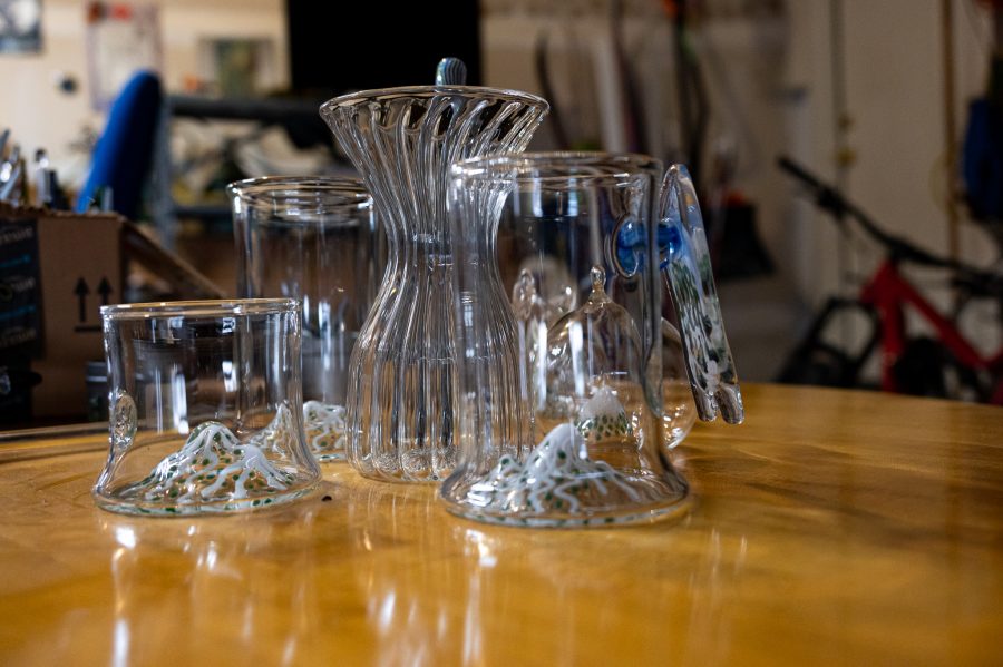 Some of the most recent pieces made by Bryan Ratcliffe inspired by snowboarding and the mountains