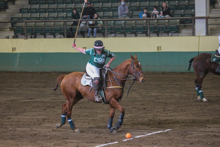 Player number 4 gets ready to hit a penalty shot