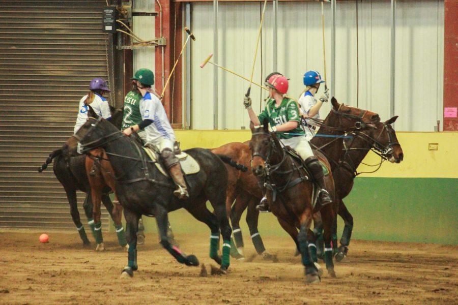 The two teams fight for the ball as it gets closer to the University of Kentucky’s goal.
