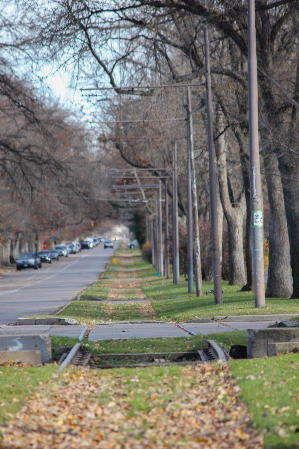 The railway runs through W Mountain Ave.