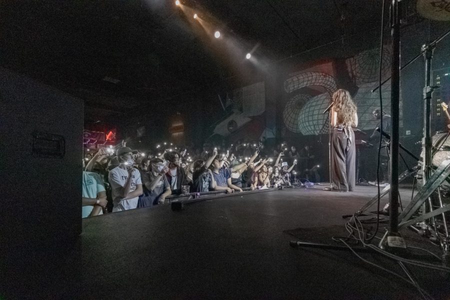 Sofía Valdés performs at the Aggie Theatre