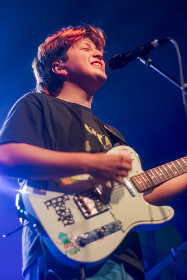 Nicolás Muñoz, singer and guitarist for boy pablo, performs Sick Feeling at The Aggie Theatre Nov. 5. boy pablo is a Norwegian band best known for its 2017 hit Everytime, which currently has over 41 million views on YouTube.