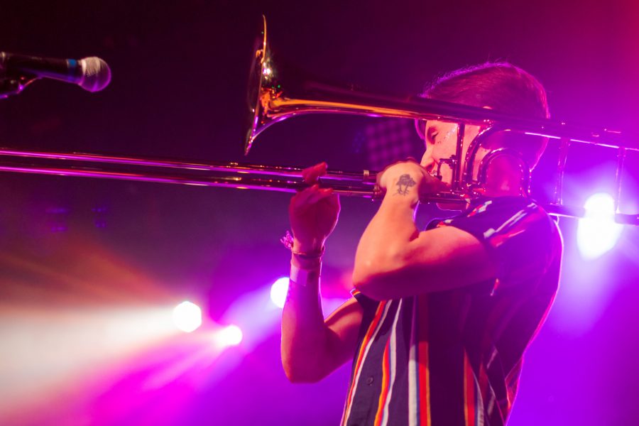 Hays Bruce performs at the Aggie Theatre