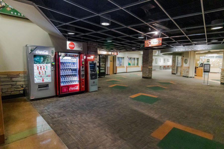 Coca-Cola vending machines outside the Colorado State University Bookstore