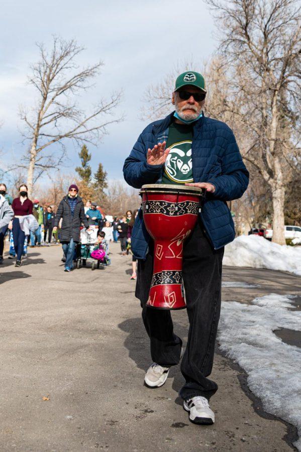 Jim Zdunek participates in the Martin Luther King day celebration down Howes Street in Fort Collins, CO. Jan 17. Zdunek stated, “It’s (Jim Crow laws) coming back. That’s the bad thing, we don’t need Jim Crow here…anywhere.”