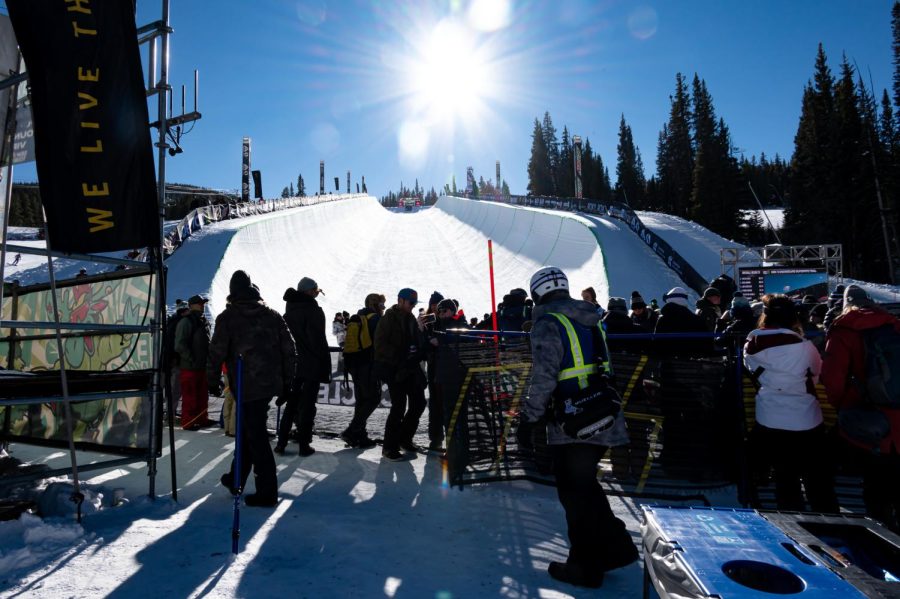 The superpipe at Dew Tour Copper Mountain for the Olympic Qualifying Event