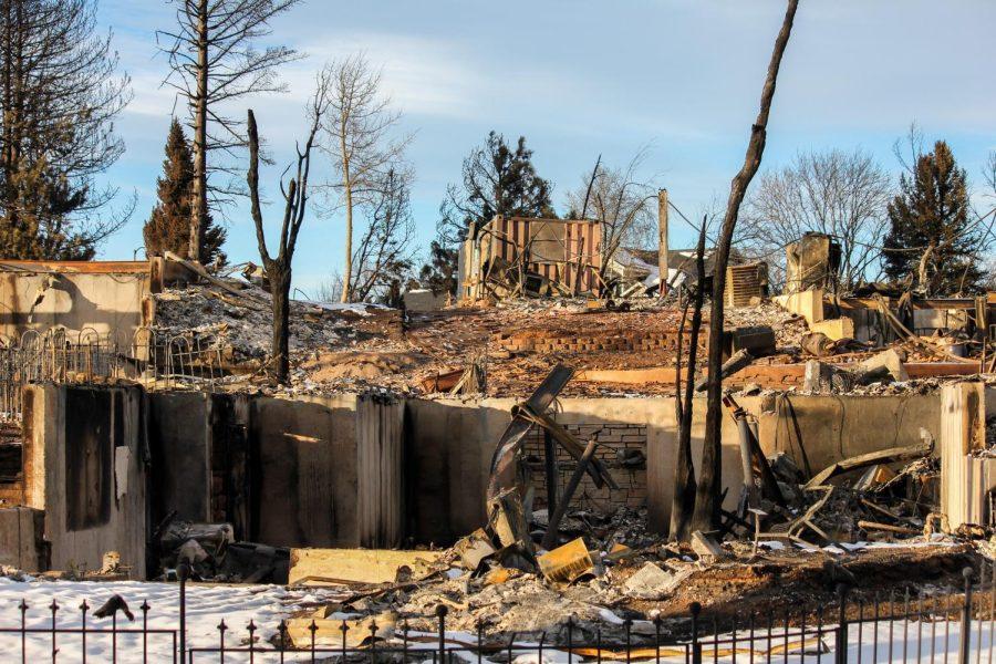 What once was three or four homes, is gone due to the Marshal fire.