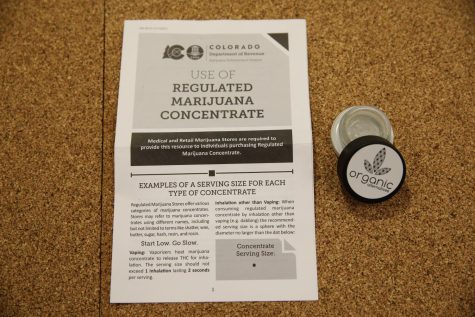 A photo illustration of the new pamphlet handed out when purchasing marijuana concentrate