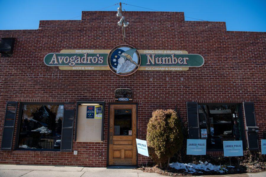 Avogadro’s Number, located in Fort Collins Colorado at 605 S. Mason St., hosts Gov. Jared Polis during his re-election camping Feb. 18.