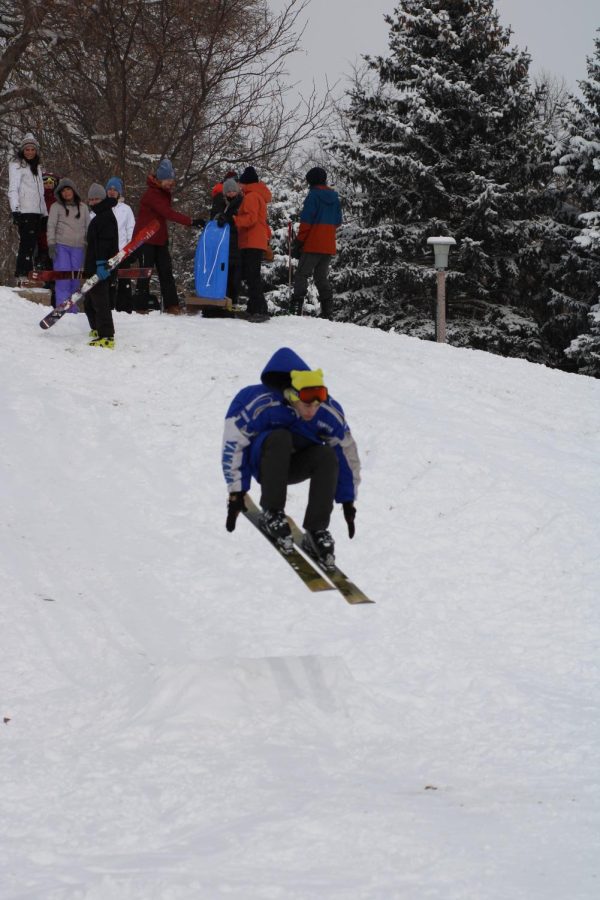CSU students enjoy their snow day by skiing and snowboarding on various hills around campus.