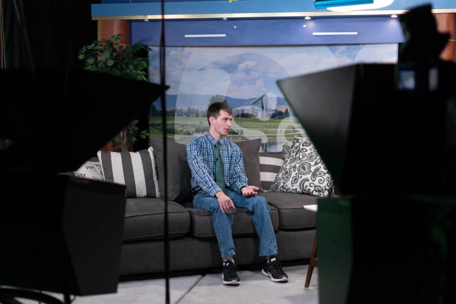 Evan Welch, the current chair of the University Affairs Committee of Associated Students of Colorado State University, talks about his candidacy for ASCSU Speaker of the Senate in an interview in the Collegian TV Studio March 24th, 2022.
