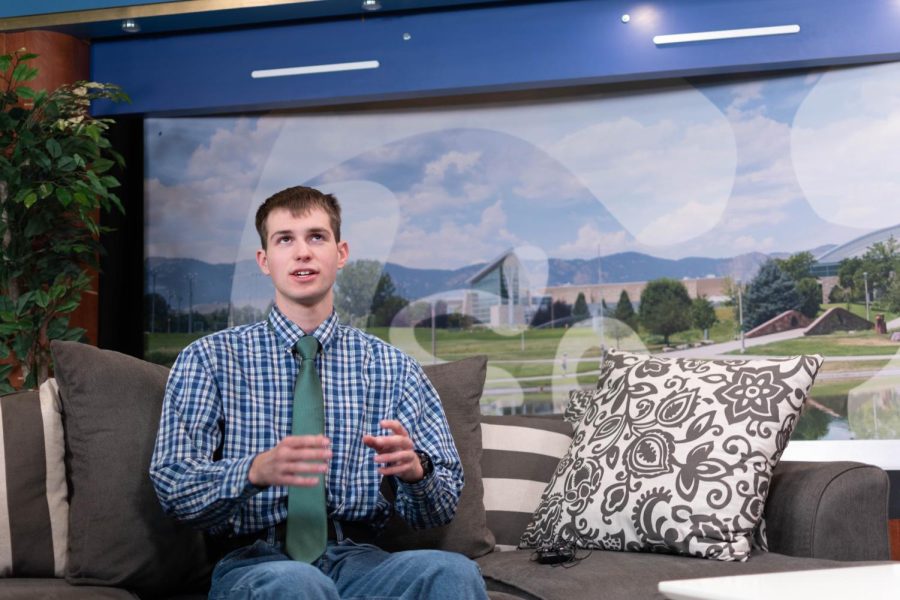 Evan Welch, the current chair of the University Affairs Committee of Associated Students of Colorado State University, discusses his candidate platform for ASCSU Speaker of the Senate for the 2022-2023 academic year in the Collegian TV studio, March 24, 2022.